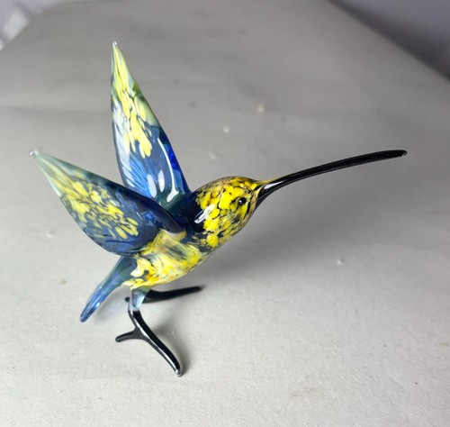 Hand blown glass bird