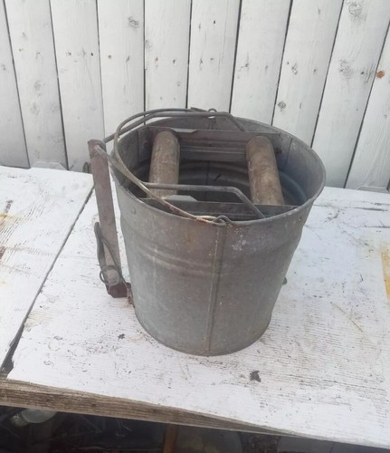 Vintage gal galvanized mop - vintage,