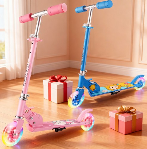 Kids scooter foldable with led - scooter,