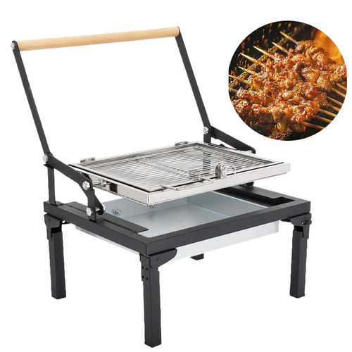 Rotatable camping bbq grill - bbq,