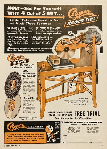 1955 clipper mfg co - ad.(n20)~clipper, mfg.