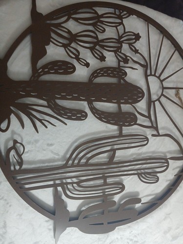Metal wall decor cactus - decor,
