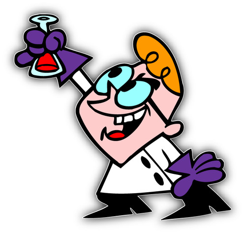 Dexter laboratory flask - dexter's,