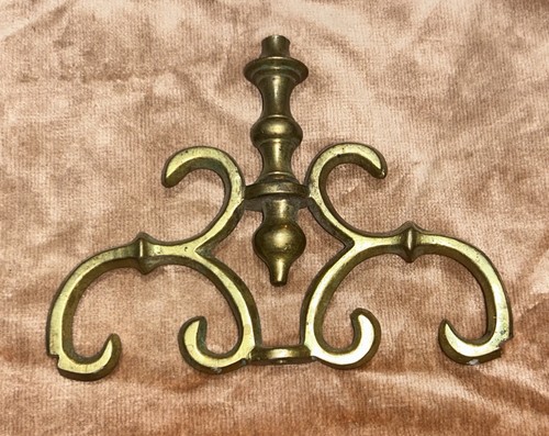 Vintage solid brass floor - solid, lamp
