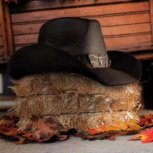 Cowgirl hat straw vintage - cowgirl,