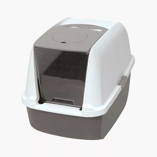 Catit hooded cat litter - litter, pan