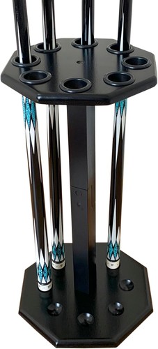 Freestanding billiard cue - freestanding, rack