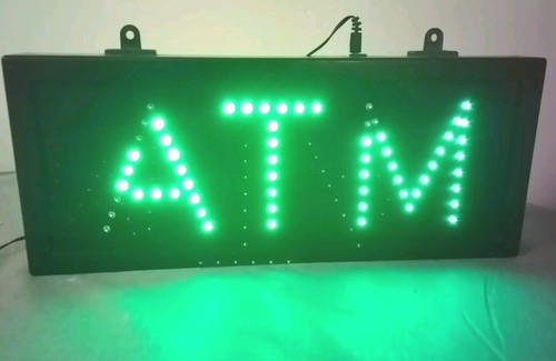 Atm sign led green - ,