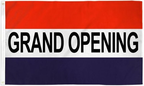 Grand open flag - grand,