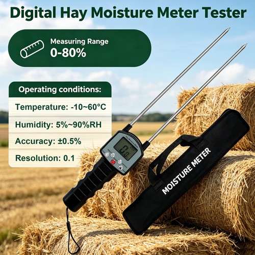 Portable hay moisture tester - hay,