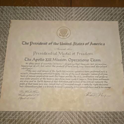 Apollo signed presidential - 13,