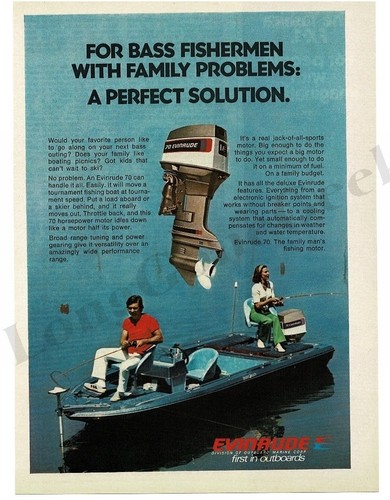 1976 evinrude outboard - evinrude, 70