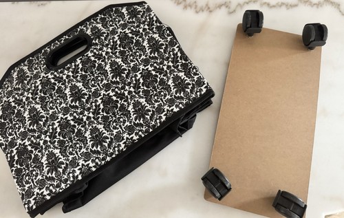 Collapsible rolling craft tote - craft,