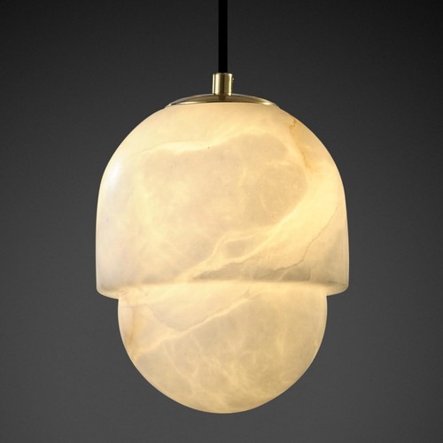 Natural alabaster pendant - alabaster,