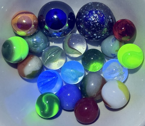Vintage marble lot marbles - of,