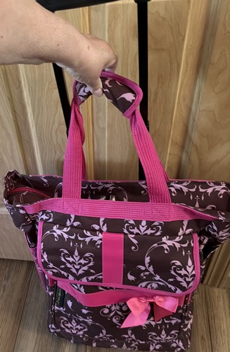 Rolling scrapbook large tote - scrapbook,