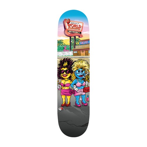 World industries skateboard - world,