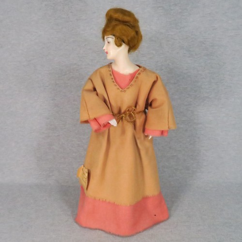 Vintage wax boudoir doll - wax,