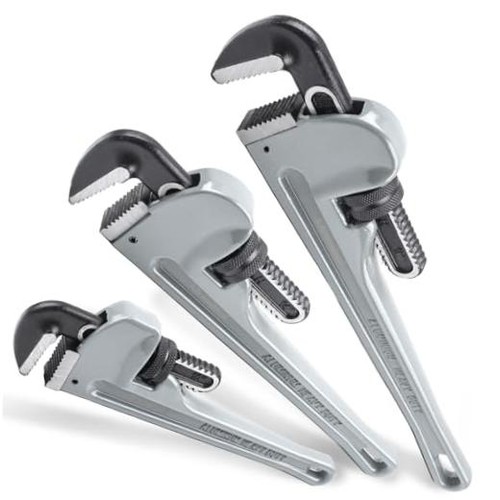 Aluminum pipe wrench - aluminum, 10
