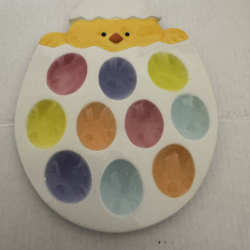 Easter egg chick ceramic - chick,