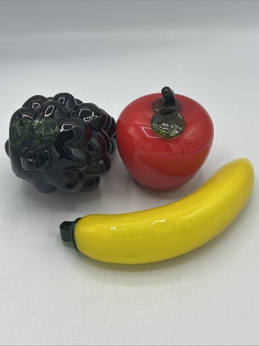 Vtg art glass - hand, blown