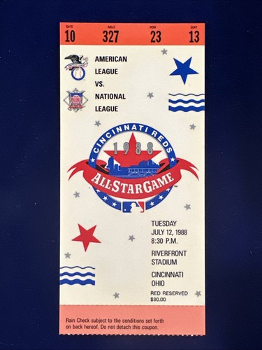 1988 mlb all star - mlb, game