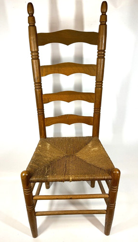Antique handmade rush seat - handmade,