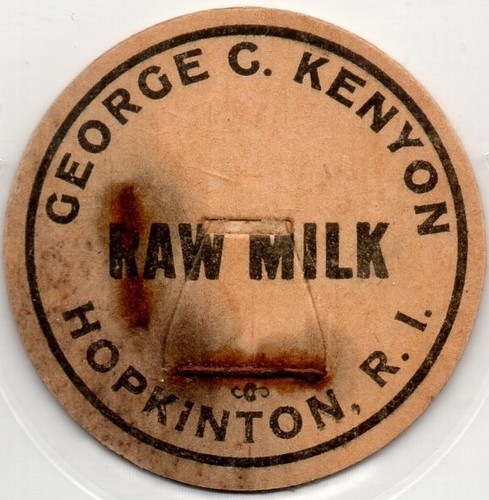 Milk bottle cap - george, c