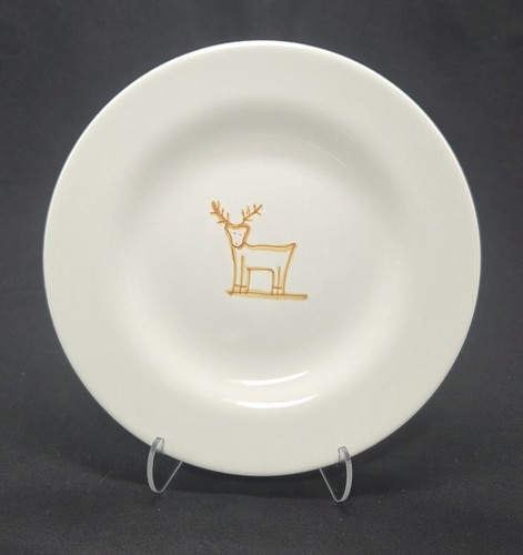 Pottery barn reindeer plates - reindeer,
