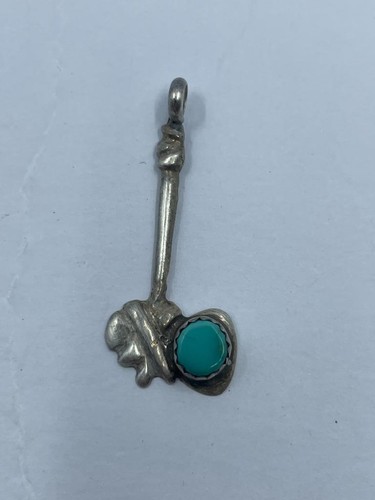 Tomahawk turquoise pendant - turquoise,