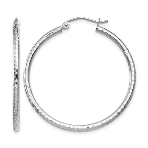 14k white gold - 14k, 2mm