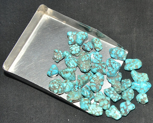 Spiderweb turquoise polished - spiderweb,