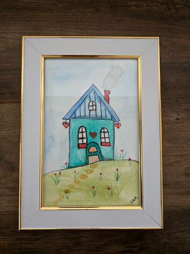 Watercolor painting aqua - watercolor,