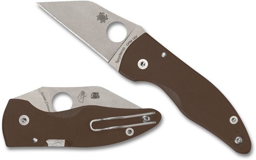 Spyderco microjimbo brown - spyderco,