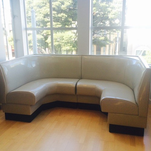 New half circle corner booth - half,
