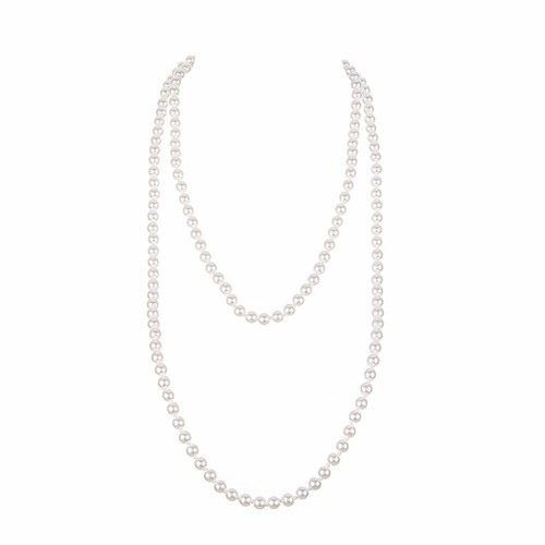 Long pearl necklaces for women - necklaces,