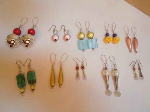 Lot pairs earrings - lot,