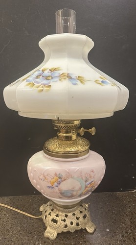 Vtg brass handpainted milk - vtg,