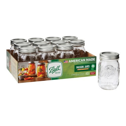 Ball mason jars regular - oz,