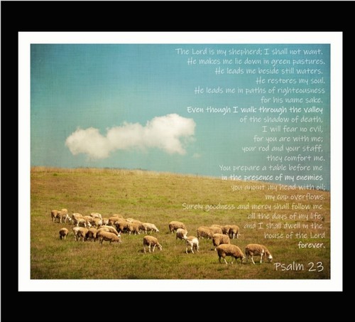 Religious the 23rd psalm - 23rd, quilt