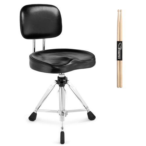Drum throne with - with, backrest