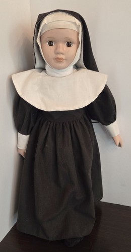 Vtg nun doll - nun, 16”