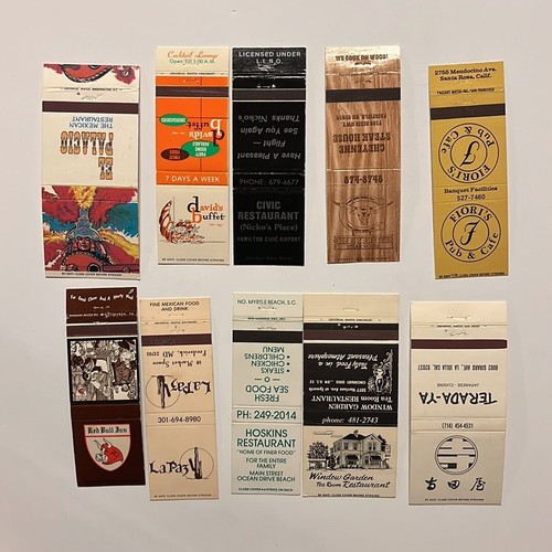 Restaurant matchcovers - 20,