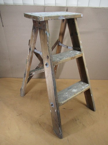 Vintage wood wooden step - wooden,