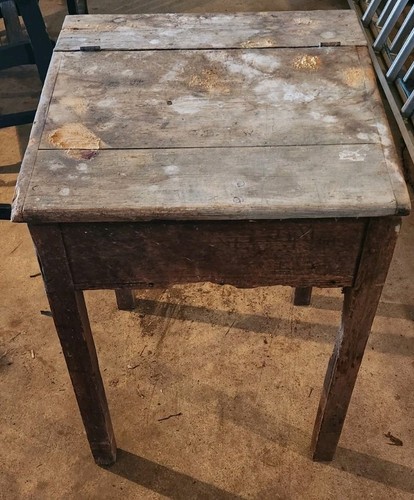 Antique primitive school stand - antique,