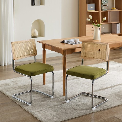 2set velvet dining chairs - velvet,