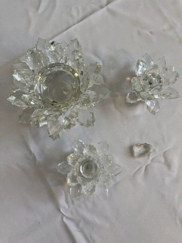 Shannon crystal lotus candle - shannon,