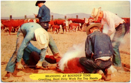 Cowboy top hands branding - hands,