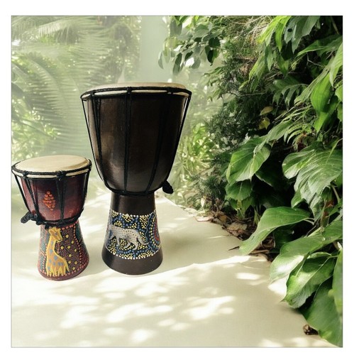 Lot tribal african djembe - of, 2