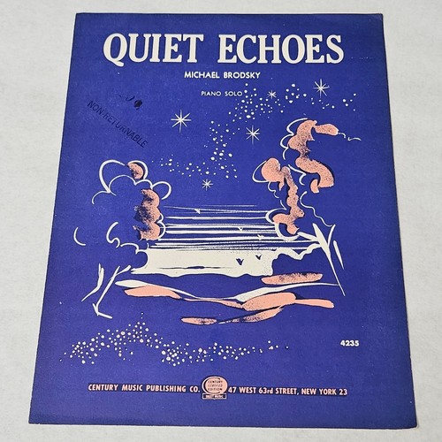 Quiet echoes piano - piano, solo